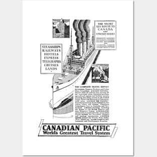 Canadian Pacific - World Travel - 1931 Vintage Advert Posters and Art